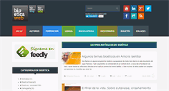 Desktop Screenshot of bioeticaweb.com